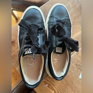 Agl Shoes Agl Black Pearl Sneakers Leather Platform size 36